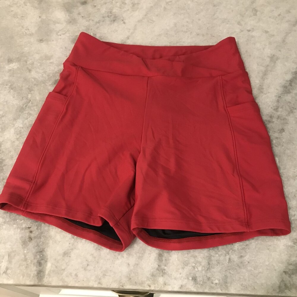 Tournesol Shorts Womens Small High Waist UPF 50 Pockets Lined Stretch Athletic